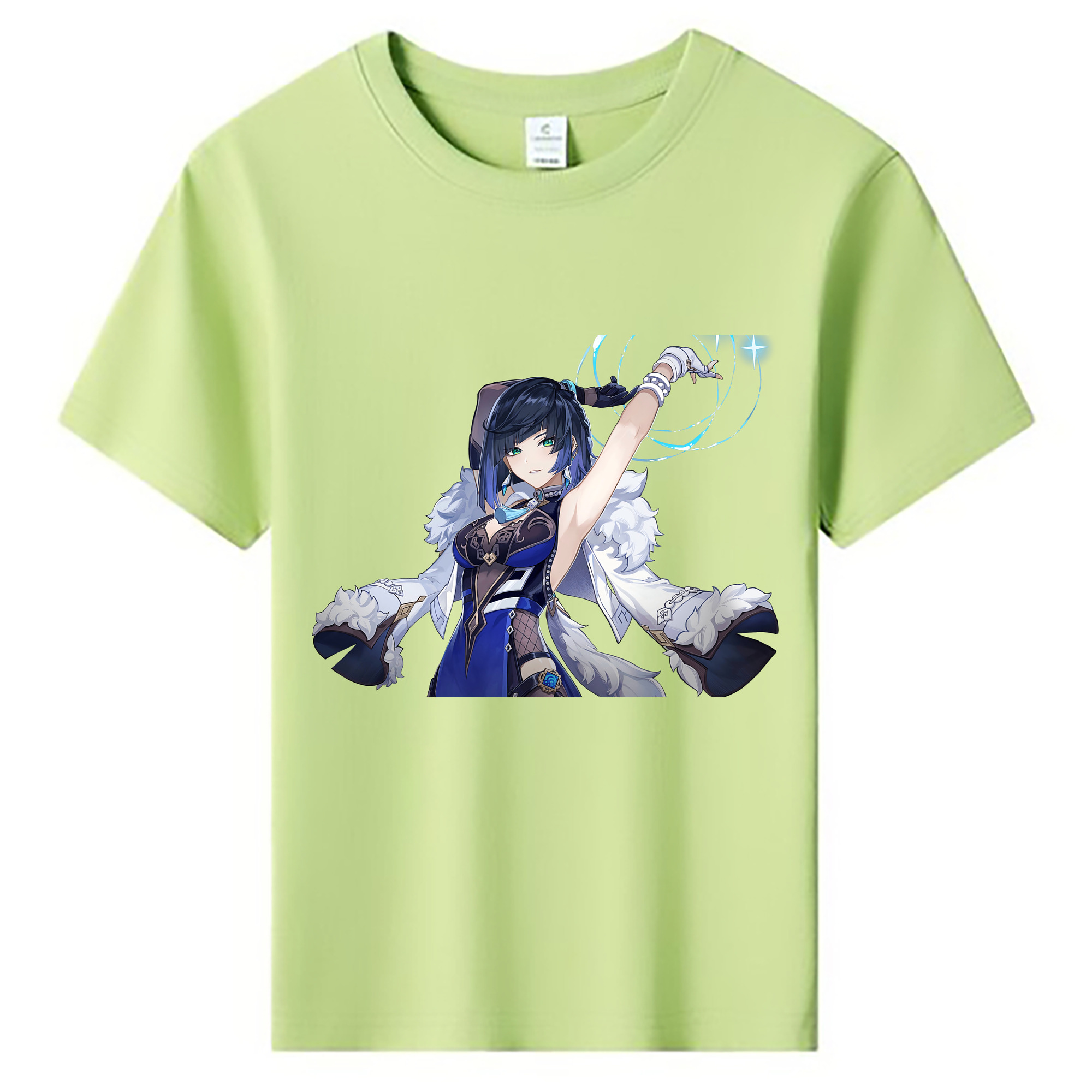 げんし神 夜兰 やらん genshin Yaran 綿100％キッズTシャツ（フロントプリント）